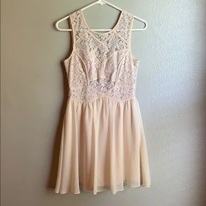Lace top dress